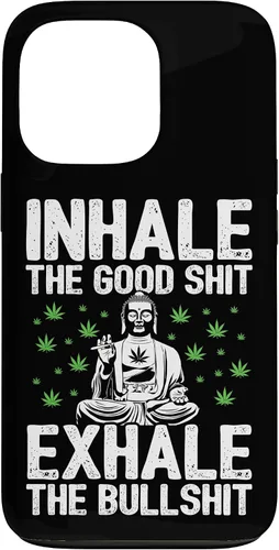 Vista 10 de Inhale Good Shit Exhale Bullshit - Weed Cannabis - 420 Case for iPhone 17