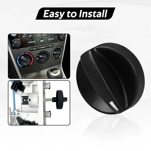 Vista 5 de 3 pomos de control de HVAC, calentador de aire acondicionado, interruptor climático, perilla de control de velocidad del ventilador compatible