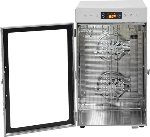 Vista 5 de Stainless Steel Biltong Drying Box with Light & 12 Hooks, 800W 24.5Qt