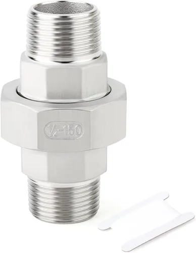 Vista 42 de TAISHER 1 pieza Unión de acero inoxidable 304, 2" NPT hembra, conexión de tubería fundida