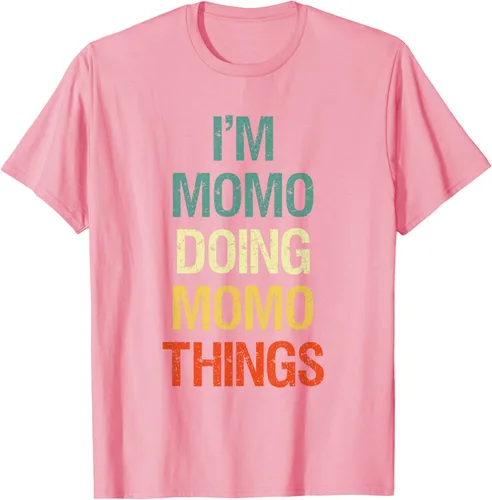 Vista 78 de I'M Momo Doing Momo Things - Camiseta de regalo con nombre personalizado, Negro, S
