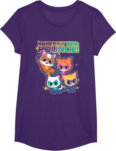 Vista 14 de Disney Junior SuperKitties Pounce! Camiseta de equipo completo, talla S