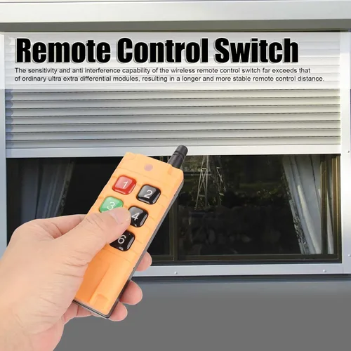 Vista 2 de VBESTLIFE Interruptor de control remoto de relé 12V 10A, 6CH 433Mhz, negro, manual, normalmente abierto
