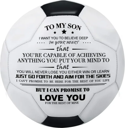Vista 7 de Kenon - Balón de fútbol impreso para tu hijo, regalo de aniversario, cumpleaños, boda, graduación, perfecto para exteriores e interiores, partido