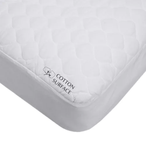 Vista 9 de Funda para colchón de mini cuna impermeable elástica acolchada de American Baby Company, Blanco
