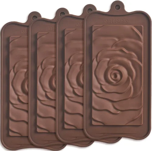 Vista 7 de ionEgg Bubbles Break Apart - Moldes de silicona para barra de chocolate, proteínas y barras energéticas, 4 paquetes