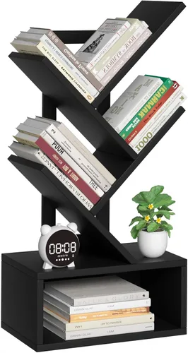 Vista 29 de SHEEPAM Estantería de árbol de 4 niveles con cajón
