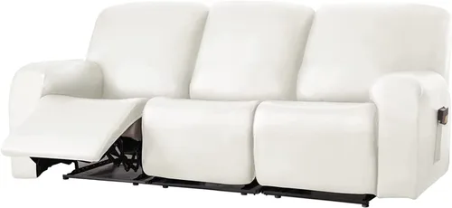 Vista 15 de Funda para sofá reclinable de 2/3 plazas, de piel sintética, impermeable, con bolsillo lateral, funda para sillón de masaje, protector de muebles
