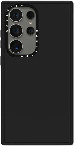 Vista 172 de CASETiFY Funda de impacto para Galaxy S22+ - Adhesivo Aries Moross, color negro transparente