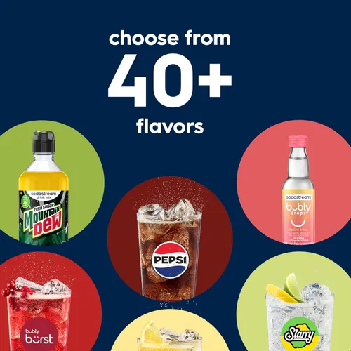 Vista 18 de SodaStream - E-TERRA - Máquina de soda PAQUETE DE VALOR 3 niveles automáticos de carbonatación Incluye 2 cilindros de CO2, 3 botellas aptas