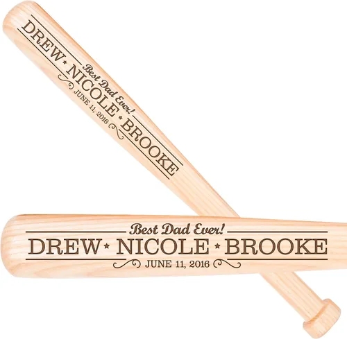 Vista 9 de LifeSong Milestones Personalized Engraved Baseball Bat – Custom Gift for Dad, Son, Brother, or Nephew – Keepsake for Birthday, Graduation, or