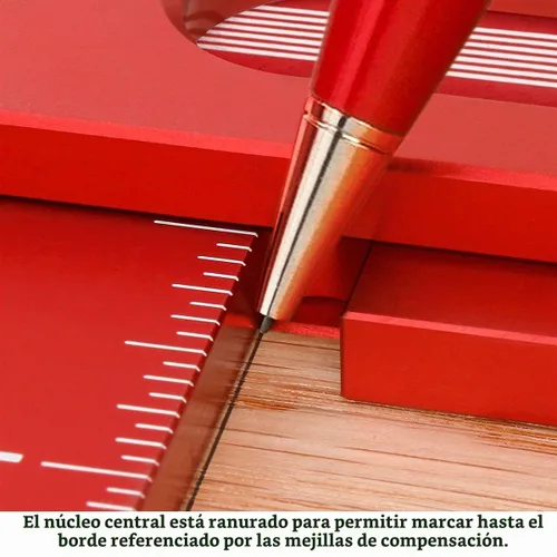 Vista 3 de Woodpeckers Escuadra de carpintería de precisión, 6 pulgadas, aluminio, fabricado en Estados Unidos, escuadra con múltiples características