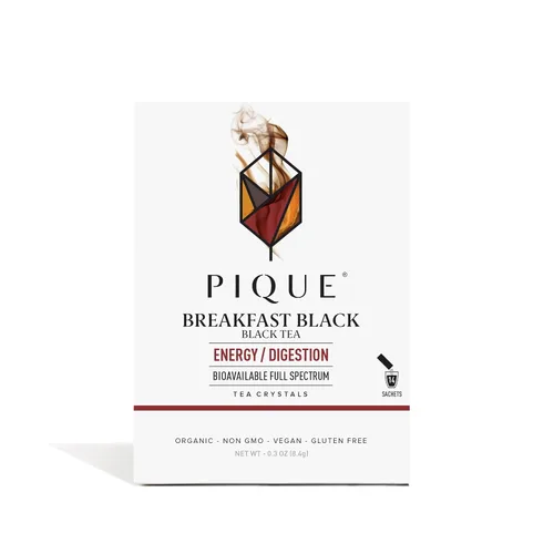 Vista 7 de Pique Cristales de té negro de bergamota – Apoya la digestión saludable y el metabolismo, té de ayuno con alto contenido de cafeína para energía