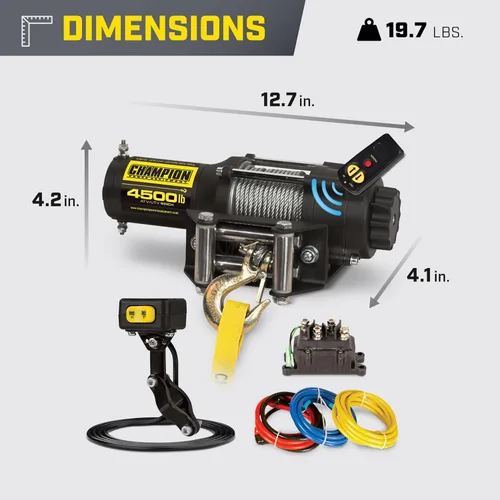 Vista 4 de Champion Power Equipment 14560 4500 lb. Kit de remolque inalámbrico para ATV/UTV(12 V, de CC)