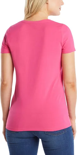 Vista 3 de Nautica Camiseta de algodón elástico súper suave con cuello en V para mujer