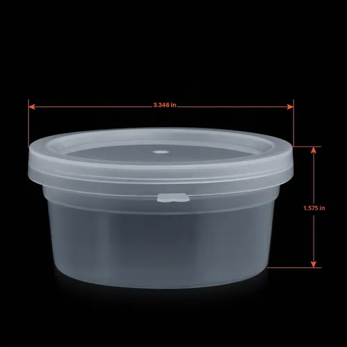 Vista 2 de GWHOLE Recipientes de slime con tapas, paquete de 20 recipientes pequeños de plástico reutilizables para almacenamiento de materiales de slime