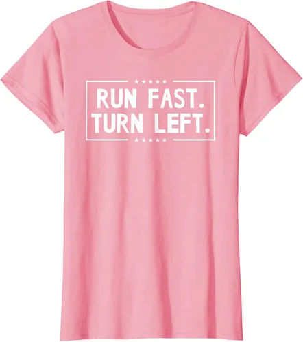 Vista 11 de Run Fast Turn Left - Camiseta para correr de pista y campo