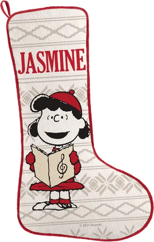 Vista 15 de Let's Make Memories Calcetín de Navidad Personalizado - Personalizado con Tu Nombre - Colores Tradicionales de Fiestas - Calcetines para la Familia