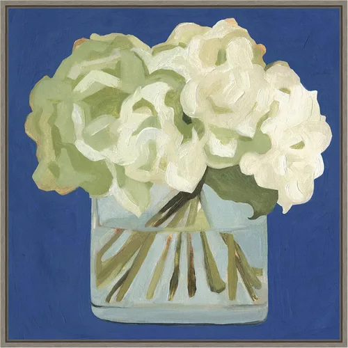 Vista 10 de Amanti Art Lienzo enmarcado para pared, 16 x 16 pulgadas, hortensias blancas II por Emma Scarvey, lienzo enmarcado para pared, obras de arte