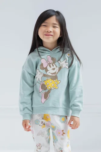 Vista 2 de Disney Minnie Mouse Little Mermaid Lilo & Stitch - Conjunto de sudadera con capucha y pantalones de forro polar para recién nacidos a niños grandes