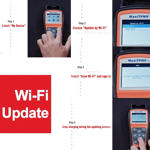 Vista 9 de Autel MaxiTPMS TS508WF Kit de herramienta de programación TPMS, con 8 sensores MX, programador de sensores de neumáticos 2026, reinicio/reinicio