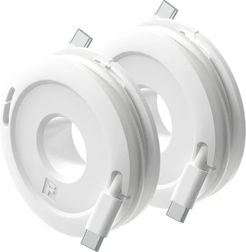 Vista 8 de Enrollador lateral Mini y Max de auriculares, auriculares y cable de carga enrollador y organizador perfecto para envolver auriculares y cables
