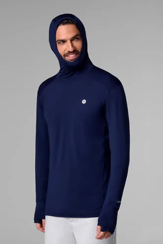 Vista 2 de Coolibar Sudadera con capucha UPF 50+ Agility Performance para hombre, protección solar