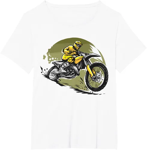 Vista 96 de Camiseta de motocross Supermotard Enduro, Negro, S