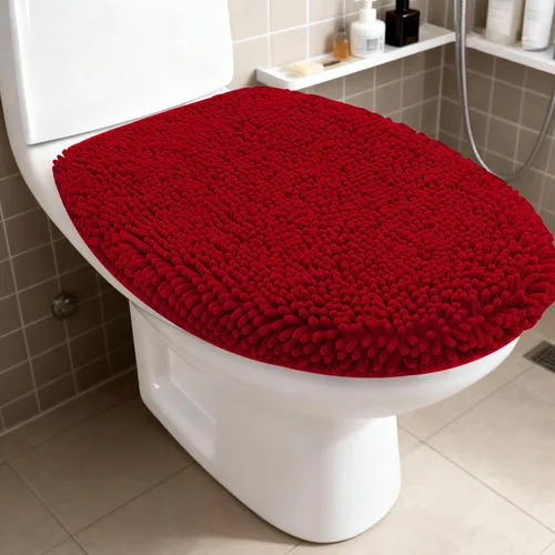 Vista 13 de RUN HELIX Juego de 4 alfombras de baño antideslizantes, suaves, peludas y absorbentes, con tapete de inodoro en forma de U, color negro