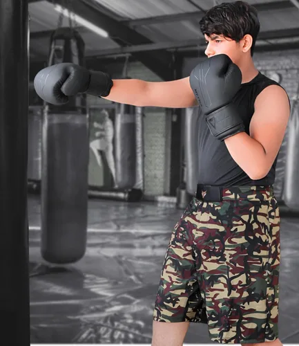Vista 4 de Mytra Fusion Boxing Gloves Included with Free Hand Wraps Punching Gloves MMA Training Muay Thai Gloves Men & Women Kickboxing Gloves