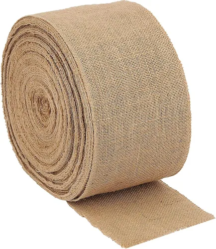 Vista 9 de AK Trading CO. Rollos de tela de yute natural de 2 pulgadas de ancho - 100 yardas