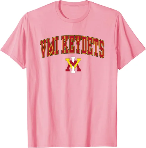 Vista 14 de Camiseta con licencia oficial de VMI Keydets Arch Over, Blanco