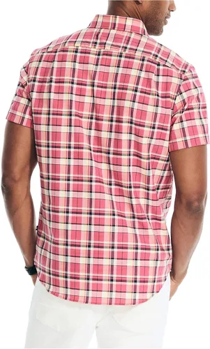 Vista 2 de Nautica Camisa de manga corta a cuadros hecha de forma sostenible para hombre