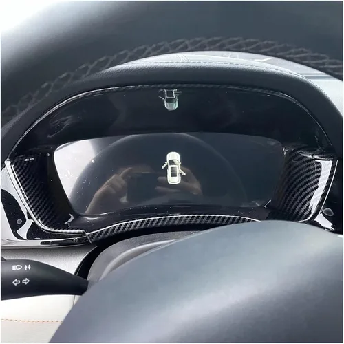 Vista 2 de Accesorios compatibles con BYD Song Plus 2022-2023 Instrumento de instrumentos de bisel Trim de fibra de carbono