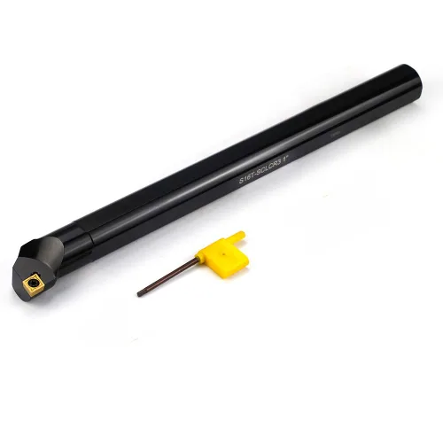 Vista 7 de OSCARBIDE Barra de mandrinar indexable de 1"x12", vástago de 1", longitud total de 12", Sclcr a mano derecha, insertos de carburo