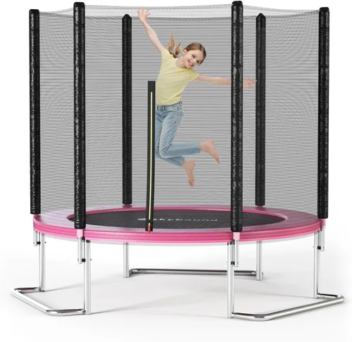 Vista 12 de SkyBound Trampolín para exteriores de 6 pies, 12 pies y 14 pies con recinto de red, trampolines recreativos para niños y adultos, patas