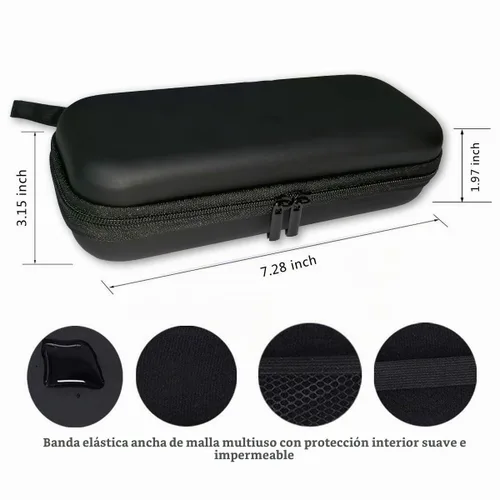 Vista 2 de LinMei Estuche de viaje de almacenamiento duro compatible con Micro Touch Solo recortadora y afeitadora de cuerpo completo, resistente y protectora
