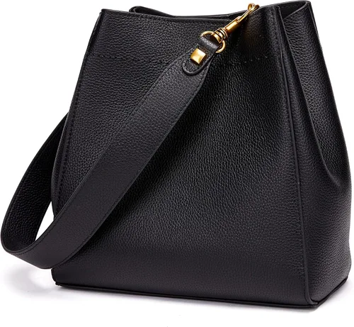 Vista 7 de Bolso de mano de cuero para mujer, bolso de hombro y bolsos de mano