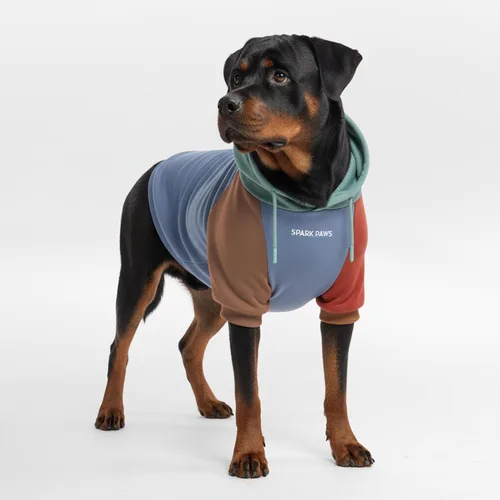 Vista 36 de Spark Paws Sudadera con capucha para perro, suéter de primera calidad para perros pequeños, medianos y grandes Trajes cálidos para bulldogs