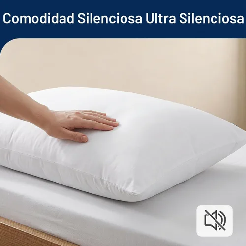 Vista 4 de SheRest Juego de 4 protectores de almohada ultra suaves impermeables de tamaño estándar, fundas transpirables y silenciosas con cremallera, fundas a