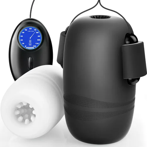 Vista 13 de Juguetes sexuales masculinos para hombres, masturbador masculino, vibrador de entrenamiento de pene con control por app, juguete sexual vibrador