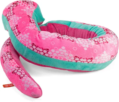 Vista 4 de Wild Republic - Peluche de serpiente de peluche, regalo para niños, panal rosado, 54