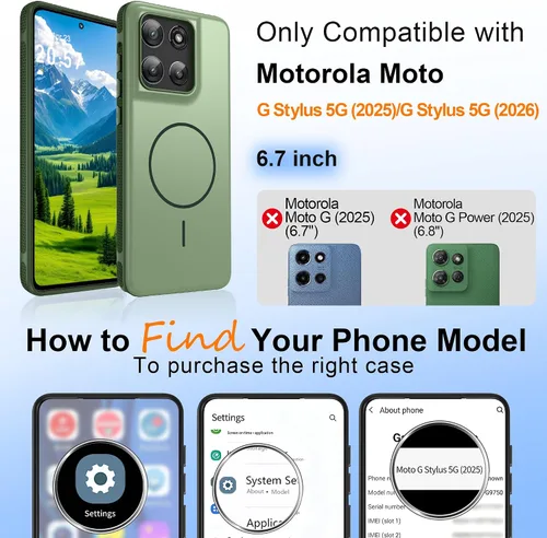 Vista 78 de Jshru Funda para Samsung Galaxy S26 Plus/Galaxy S25 Plus: para Galaxy S24 Plus [compatible con Magsafe] [2 protectores de pantalla HD] cubierta