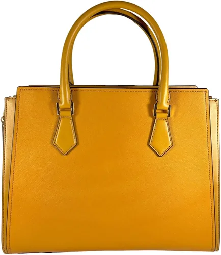 Vista 2 de Michael Kors Hope - Bolso bandolera de cuero grande caléndula CaléndulaOro L