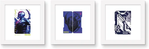 Vista 7 de Trends International Gallery Pops DC Comics Movie Blue Beetle - Tech Wall Art Bundle (3-Pack) Gallery Pops Wall Art, Black Framed Version