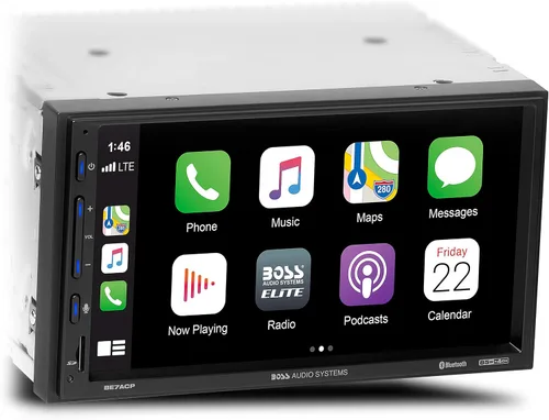 Vista 8 de BOSS Audio Systems Elite Series BE950WCPA - Reproductor multimedia inalámbrico Apple CarPlay Android Auto para automóvil, pantalla táctil capacitiva