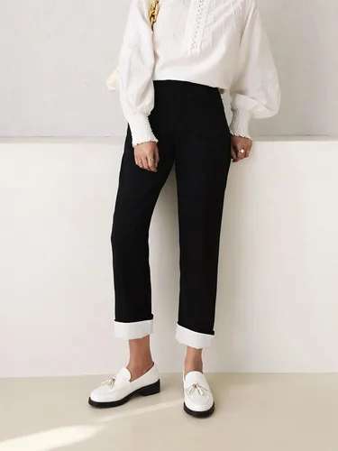 Vista 4 de Mocasines gruesos de charol con borla para mujer, estilo casual, sin cordones, con plataforma