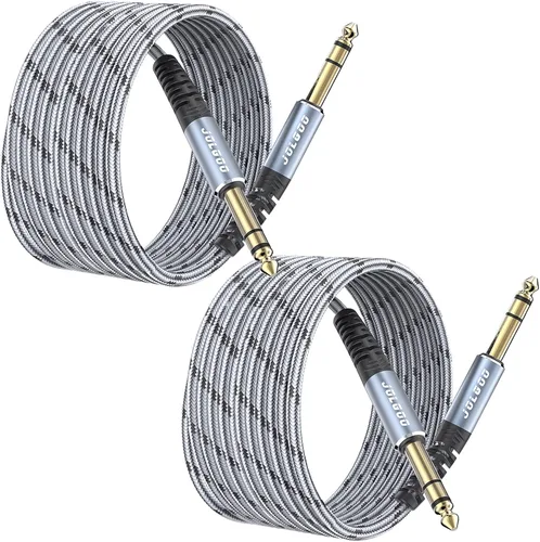 Vista 17 de JOLGOO Cable TRS de instrumento de 1/4 de pulgada de 3.3 pies, paquete de 2, cable de audio de un cuarto de pulgada, línea de interconexión