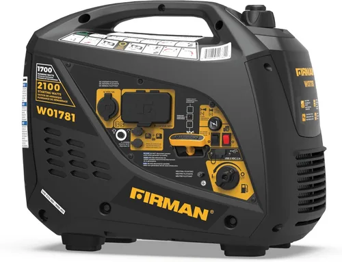 Vista 14 de FIRMAN Generador portátil con inversor de gas W03382, potencia de arranque eléctrico de 3650 W, silenciador silencioso de la serie Whisper, modo
