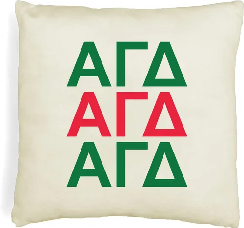 Vista 20 de sockprints Alpha Chi Omega - Funda de almohada con letras griegas de 18 x 18 pulgadas, fundas de almohada para hermandad de hermandad, almohada